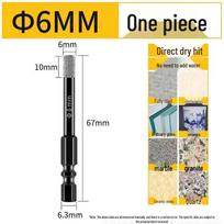 Diamond Brazed Hex Shank Tile Drill Bit for Concrete, Granite, and Marble