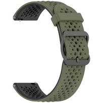 22mm Sports Silicone Watch Strap For Garmin Venu 3 2 Vivoactive 4 Forerunner 965 955 945 935 Replacement Strap Watch Accessories 22mm Width alyvuogių žalia juoda spalva