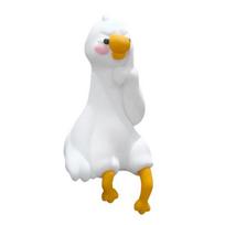 3D Duck Ornament Resin Cartoon Mini Duck Figurine Computer TV Monitor Decoration Collectible for Friends Gift Car Screen Display B