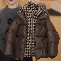 Korean Version Winter Product Children's Cotton and Thick Clothing, Fashionable Plaid Cotton Clothing Jacket 170 kava