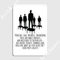 Dead Poets Society Metal Sign Create Cinema Living Room Wall Decor Garage Club Tin Sign Poster 20x30cm