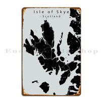 Isle Of Skye Island Map Metal Plaque Poster Pub Plates Custom Wall Party Bar Tin Sign Poster 20x30cm
