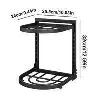 Kitchen Pot Organizer Rack Sink Standing Shelf Multi-layer Pot Storage Rack Household Cabinet Frying Pan Organizer Bowl Shelf