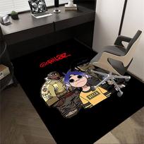 1 vnt. Gorillaz Decca kilimas, biuro kilimėlis, lauko kilimėlis, namų dekoras, zoninis kilimas, festivalis 60cm by 90cm