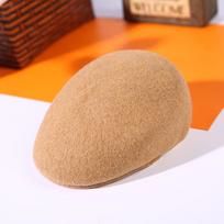 Windproof Forward Cap Breathable Artist Hat Retro Beret Cap  Women chaki