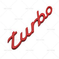 3D Metalinis turbo raidės logotipas emblema ženklelis automobilio lipdukas auto galinės bagažinės lipdukai apdailos aksesuarai raudona