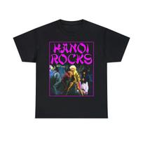 Hanoi Rocks Self Destruction Blues 2 Men's Short Sleeve 100% Cotton T-shirt Mens Womens Tees Top 2XL