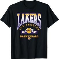 LOS ANGELES LAKERS Namų aikštės pranašumo marškinėliai - Juodi, Unisex-SuaugusiemsVaikams, Trumpomis rankovėmis, Apvalia kaklo iškirpte, Poliesteris, NBA komandos logotipas, Mažas S juoda