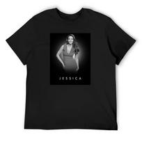 Jessica Alba T-Shirt tops luxury designer funny gifts mens designer t shirt S juoda