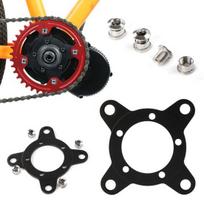 Žvaigždės adapteris 104BCD grandinės žiedui, disko laikiklio stovas Bafang elektriniam varikliui black