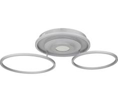Globo 67824-40 - LED dimeriuojamas lubinis šviestuvas MILES 40W/230V 57x99,2 cm sidabrinis+su nuotoliniu pultu