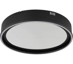 Globo 68288D - LED reguliuojamas lubinis šviestuvas MIRRORA 40W/230V skersmuo 51,5 cm juodas+nuotolinis pultas