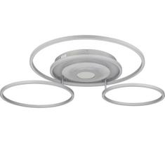 Globo 67824-60 - LED reguliuojamas lubinis šviestuvas MILES 60W/230V 80,8x99,2 cm sidabrinis + nuotolinis pultas