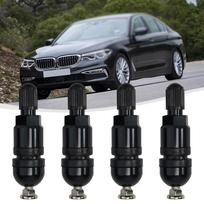 4 vnt. TPMS padangų slėgio jutiklio vožtuvo kotelio remonto rinkinys   BMW 5 serijai Juodas Automobilio padangų slėgio jutiklio guminis vožtuvo kotelis CHINA