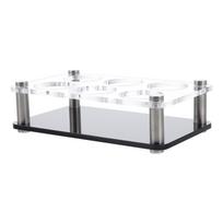 Glass Rack Shot Cup Holder for Party Acrylic Organizer Server Glasses Storage 6-Hole Display Stand 16.5X10X5CM juoda