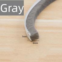 New 10Meters Sealing Strip Self-adhesive White Grey Wind-proof Brush Strip Brush Seal Strip Home Door Window