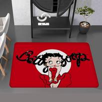 Animacija B-Betty B-Boop Vonios kilimėlis Vaikų kambario Miegamojo Dekoracija Balkono Neslystantis Durų kilimėlis Svetainės Sveikinimo kilimas 40x60cm