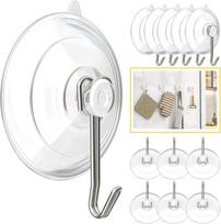 5PCS Suction cup hook, transparent and reusable heavy-duty vacuum suction cup hook, glass kitchen supplies, bathroom towel hook sidabras