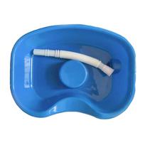 Hair Washing Tray Easy Lying Back Shampoo Basin for Elderly & Disabled, Reduce Strain, Convenient Hairdressing, Tub Blue 75cm Hose