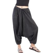 Black Cotton Loose Baggy Pant Women Bollywood Designer Stripe Harem Pant Set Free