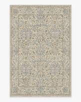 Turkish Vintage Beige FLORAL Area Rug William Morris Natural Stone Tufted Rug Farmhouse Decor Living Room Bedroom Decorative Rug 40x60cm