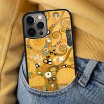 Gustav Klimt Abstract painting Soft Phone Case for iPhone 17 Air 16e Pro max 15 Pro 13 14 Plus 11 12 MagSafe Magnetic Coque iPhone 16 black