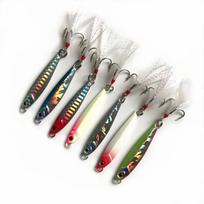 Wanyaan Pao 15g Metal Fishing Lure with Hook, Small Iron Plate Design, 5.5cm Yellow Back 15g with Hook