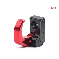 Electric Motorcycle Helmet Hook Convenient Handlebar Storage for Urban Bikers raudona