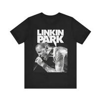 KARŠTI Linkin Park marškinėliai trumpomis rankovėmis juodi medvilniniai marškinėliai dydis nuo S iki 5XL Unisex marškinėliai S įvairiaspalvis