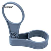 Portable Coffee Cup Holder 6-Cup Drink Carrier with Handle, Foldable Space Saving Caddy, Beverage Organizer Reusable PP Tray for Delivery Outdoor 1pc pilka