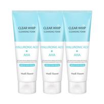 Medi Flower Clear Whip valomosios putos AHA PHA BHA 120ml*3vnt. Hyaluronic Acid 120ml*3Pcs