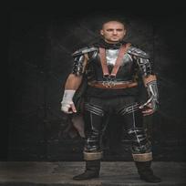 Halloween Medieval Guts Armor from Berserk Replica Blackened Steel Full Set Armor Halloween Costume