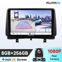 Hizpo 2K Screen Wireless Apple Carplay Android Auto for Renault CLIO 3 2005 - 2014 Car Infotainment Multimedia Player GPS Stereo Intelligent Screen S8 8Core 8G 256G9inch AHDC1