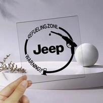 Automobilio emblemos Vinilinės Atspindinčios Kuro bako dangtelio lipdukai Decal Aksesuarai Jeep Grand Cherokee Wrangler Renegade Compass Patriot Liberty juoda