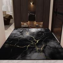 Marble Style Senior Decorative Rug for Living Room Lint-free Antiskid Gaming Room Decor Carpet Soft Coffee Tables Mat Easy Clean 80*120cm