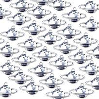 100pcs Antique Silver Saturns Planet Pendants Sparkling Saturns Charm Adornment For Innovative DIY Jewelry And Crafts 1