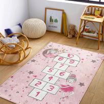 Ballerina Girl Nursery Carpet Swan Lake Dance Rug Ballet Lover Gift Baby Girl Room Decor Kids Playroom Mat Pink Roses Home Rugs 40x60cm