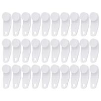 30/60Pcs Curtain Gliders Hooks Traverses Rod Slides Drapery Hook Repalcement Parts for Window Door Curtain Accessories