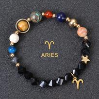 Aries Taurus Gemini Cancer Leo Virgo Libra Scorpio Sagittarius Capricorn Aquarius Pisces gifts for women 12 zodiac bracelet men