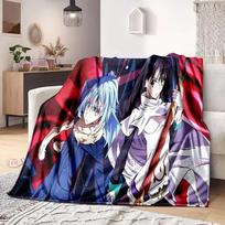 Tuo metu, kai buvau reinkarnuotas kaip gleivis, Mesti pledas Rimuru Tempest Anime Animacinis Flanelinis Sofa Namų Tekstilė 40x50in