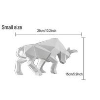 Nordic Modern Simple Resin Bull Ornaments Creative Home Decoration Crafts Indoor Study Office Cow Statue Animal Figurine