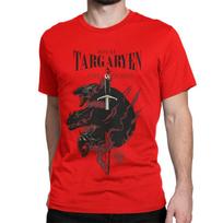 Men Women House Targaryen Fire And Blood GOT T Shirt 100 Cotton Tops Hipster Short Sleeve Round Neck Tees Gift Idea TShirt S