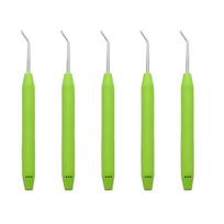 5 Pcs Crochet Hooks Knitting Loomed Hooks with Ergonomical Handle for Knitting Loomed Knitting Boards žalia