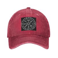 Viking Mythology Vegvisir Shield Valhalla Denim Cap Casual Baseball Caps Adjustable Hat Summer Unisex Baseball Hats One Size