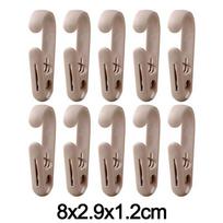 10PCS Multi-Purpose Clothes Clip Hook Plastic Clothes Hanger Beach Towel Clips Clothing Store Home Office Clothespins Socks Clip kava