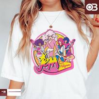 Jem and The Holograms Shirt for Jem The Holograms Summer Girl s Women Cartoon Tee Clothing Graphic Short Sleeve Shirt Unisex S gray