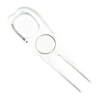 Golf Divot Tool Sturdy Stainless Steel Premium Putting Alignment Stadium Supplies Groove Cleaner Portable Pitch Mark Repair Fork sidabras