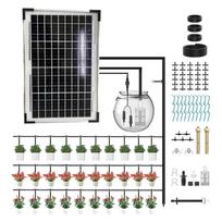 Saulės energija maitinamas automatinis laistymo prietaisas patalpų ir lauko krūmams su programuojama tvarkaraščio funkcija 1 black
