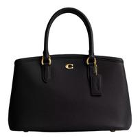 Coach Legacy 28 Metal Logo Magnetic Snap Tote Bag Women tote bags Brass Black CU024-B4BK Basic Set (Bag+Dust Bag)