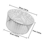Stainless Steel Dome Floor Drain Cover 180mm Drain Filter Anti-Blocking Gutter Guard Outdoor Drainage